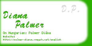 diana palmer business card